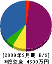 日本建設工業 貸借対照表 2009年9月期