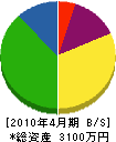 渡辺設備 貸借対照表 2010年4月期