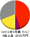 北沢工業 損益計算書 2012年9月期