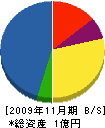 菊永建設 貸借対照表 2009年11月期