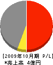 山崎生コン 損益計算書 2009年10月期