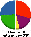 丸松襖 貸借対照表 2012年4月期