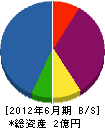 増島建工 貸借対照表 2012年6月期