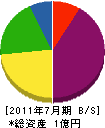 浜崎 貸借対照表 2011年7月期