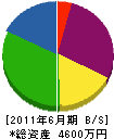 大島商会 貸借対照表 2011年6月期