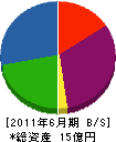 奥村商会 貸借対照表 2011年6月期