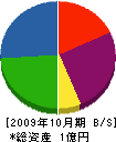 アーク工業 貸借対照表 2009年10月期