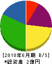多賀工事社 貸借対照表 2010年6月期