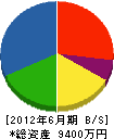 大塚建設 貸借対照表 2012年6月期
