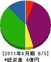 大阪環境 貸借対照表 2011年6月期