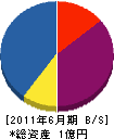 増田電気 貸借対照表 2011年6月期