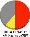 日昭造園 損益計算書 2009年11月期