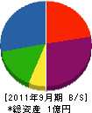 井村工務所 貸借対照表 2011年9月期