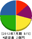 町田組 貸借対照表 2012年7月期