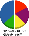 竹田水道工業 貸借対照表 2012年9月期