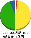 佐々木工業 貸借対照表 2011年6月期