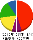 小野木工店 貸借対照表 2010年12月期
