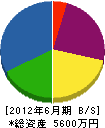 中井塗装 貸借対照表 2012年6月期