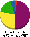 上田建設事務所 貸借対照表 2012年4月期