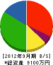 彦根サッシセンター 貸借対照表 2012年9月期
