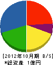 成田建材 貸借対照表 2012年10月期