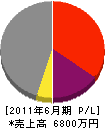 藤田建設 損益計算書 2011年6月期