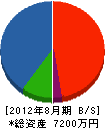 松井組 貸借対照表 2012年8月期