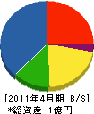 青柳建設 貸借対照表 2011年4月期
