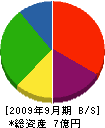 千田組 貸借対照表 2009年9月期