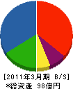 櫻井工業 貸借対照表 2011年3月期