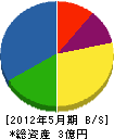 相沢建設 貸借対照表 2012年5月期