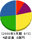 西村風晃園 貸借対照表 2008年9月期