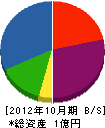 早川工務店 貸借対照表 2012年10月期