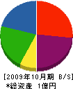 石川造園土木 貸借対照表 2009年10月期