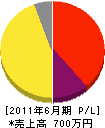島田塗装工業所 損益計算書 2011年6月期