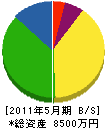 長野組 貸借対照表 2011年5月期
