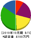 渡辺電設 貸借対照表 2010年10月期