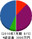 川上工務店 貸借対照表 2010年7月期