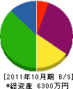 タナカ工務店 貸借対照表 2011年10月期