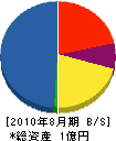 桂建設 貸借対照表 2010年8月期