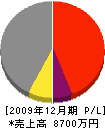 沢田工業 損益計算書 2009年12月期