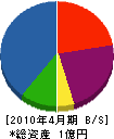 斎藤建設 貸借対照表 2010年4月期