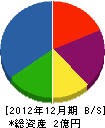 小沼工業 貸借対照表 2012年12月期