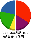 勝田組 貸借対照表 2011年4月期