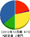 千代田電工 貸借対照表 2012年12月期
