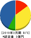 鶴丸建設 貸借対照表 2010年3月期