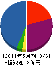 日土工業 貸借対照表 2011年5月期