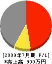 稲田建設 損益計算書 2009年7月期