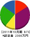 井川電設 貸借対照表 2011年10月期