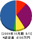 志津管工設備 貸借対照表 2009年10月期